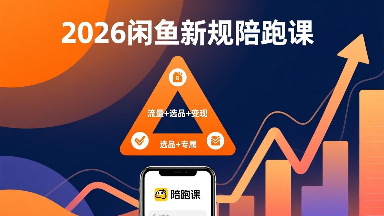 2026闲鱼高阶陪跑课全新上线,带你吃透新规玩转选品流量,从零搭建稳定变现盈利体系创客联盟总站-闲云创业网-老谢轻创网-中创网-福缘网-冒泡网-资源之家-魔方项目库创客联盟总站