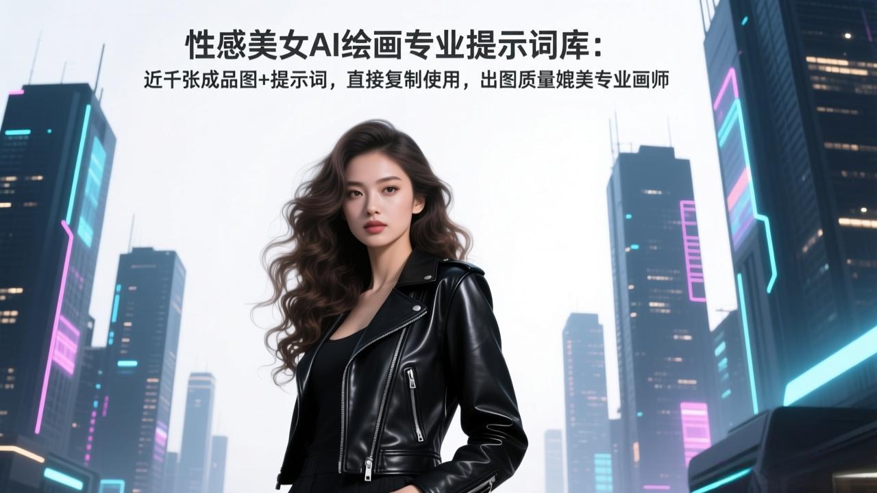 性感美女AI绘画专业提示词库：近千张成品图+提示词，直接复制使用，出图质量媲美专业画师创客联盟总站-闲云创业网-老谢轻创网-中创网-福缘网-冒泡网-资源之家-魔方项目库创客联盟总站