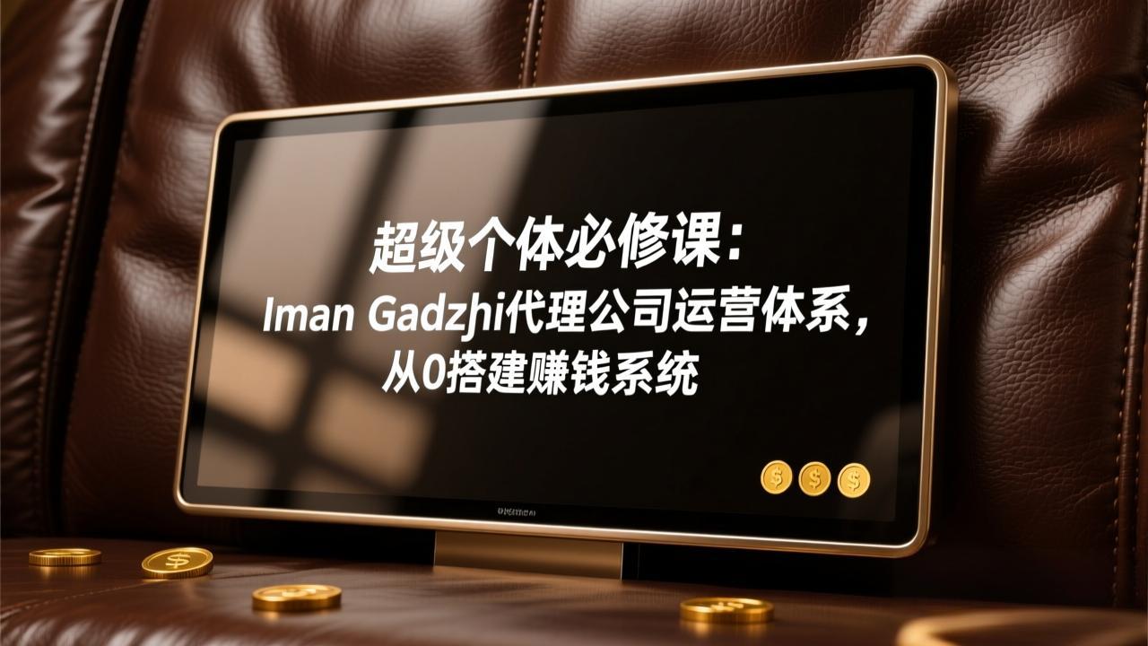 超级个体必修课：Iman Gadzhi代理公司运营体系，从0搭建赚钱系统创客联盟总站-闲云创业网-老谢轻创网-中创网-福缘网-冒泡网-资源之家-魔方项目库创客联盟总站