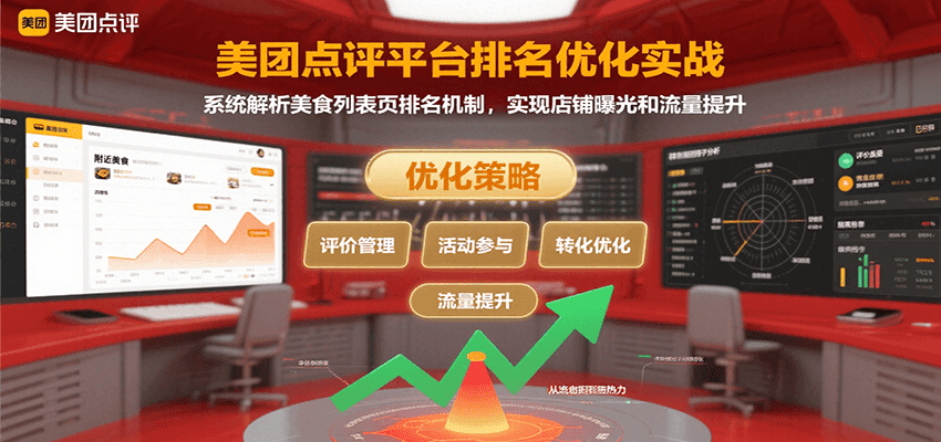 美团点评平台排名优化实战，系统解析美食列表页排名机制，实现店铺曝光和流量提升创客联盟总站-闲云创业网-老谢轻创网-中创网-福缘网-冒泡网-资源之家-魔方项目库创客联盟总站