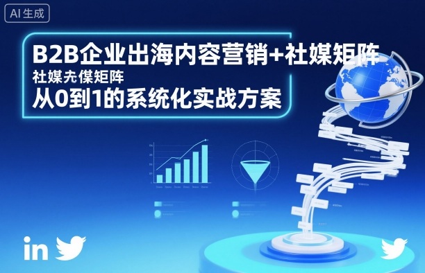 B2B企业出海内容营销+社媒矩阵，从0到1的系统化实战方案创客联盟总站-闲云创业网-老谢轻创网-中创网-福缘网-冒泡网-资源之家-魔方项目库创客联盟总站