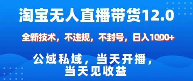 淘宝无人直播12.0,公域私域技术,不封号,不违规布局双十一流量风口,日入1k(独家技术)【揭秘】创客联盟总站-闲云创业网-老谢轻创网-中创网-福缘网-冒泡网-资源之家-魔方项目库创客联盟总站