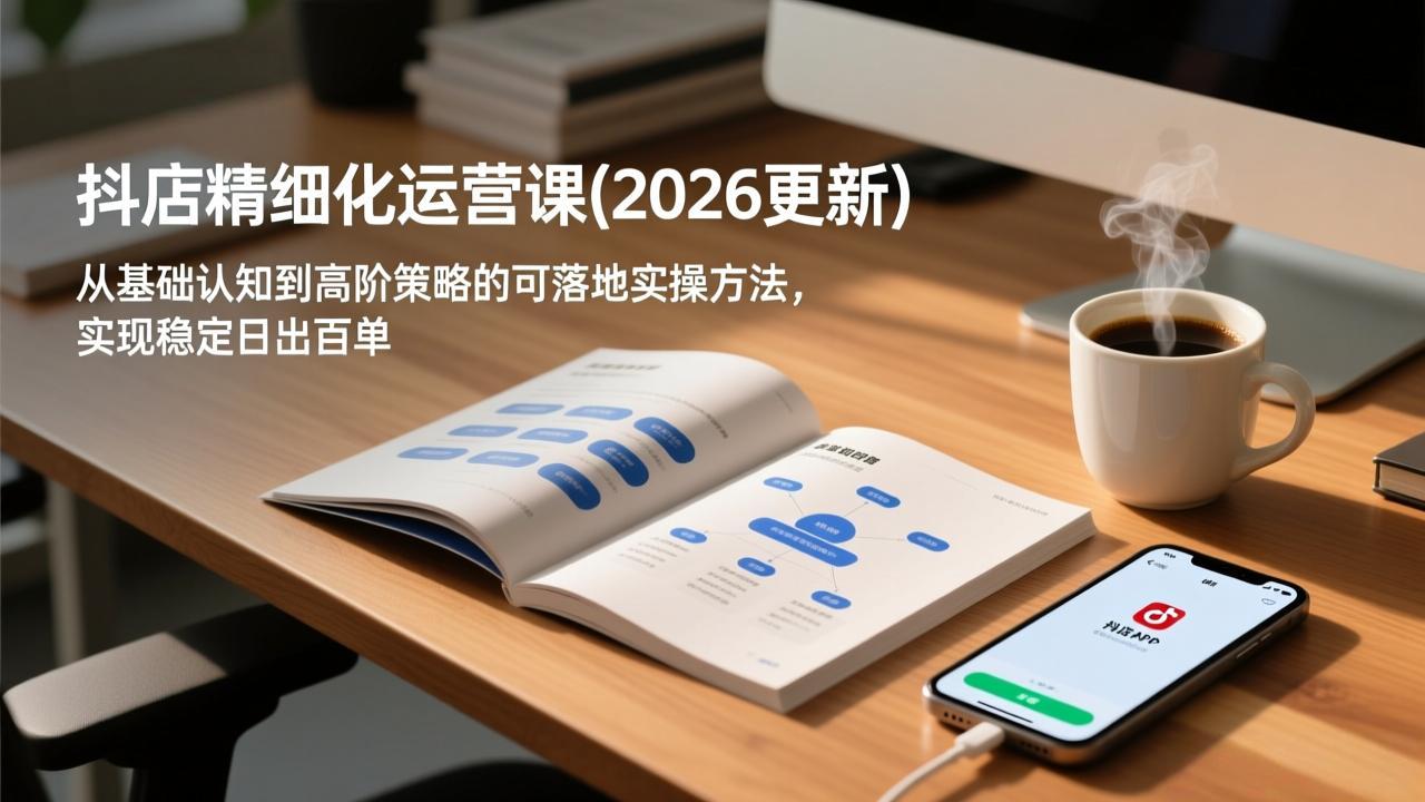 抖店精细化运营课(2026更新创客联盟总站-闲云创业网-老谢轻创网-中创网-福缘网-冒泡网-资源之家-魔方项目库创客联盟总站