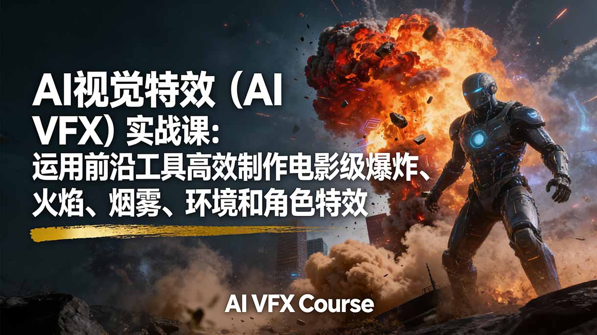 AI视觉特效(AI VFX创客联盟总站-闲云创业网-老谢轻创网-中创网-福缘网-冒泡网-资源之家-魔方项目库创客联盟总站