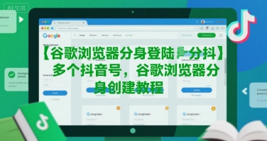 谷歌浏览器分身登陆多个抖音号,谷歌浏览器分身创建教程创客联盟总站-闲云创业网-老谢轻创网-中创网-福缘网-冒泡网-资源之家-魔方项目库创客联盟总站