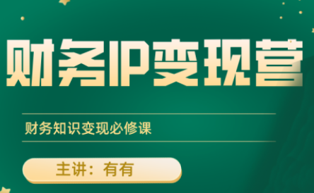 有有老师·财务IP变现营,财务知识变现必修课创客联盟总站-闲云创业网-老谢轻创网-中创网-福缘网-冒泡网-资源之家-魔方项目库创客联盟总站